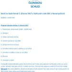 Členská schůze 2017